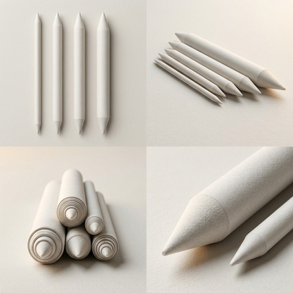 Premium e-commerce matrix image showing STAEDTLER blending stumps in multiple views.