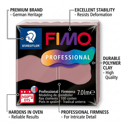 A product feature graphic showing FIMO Professional with callouts detailing operational benefits.