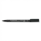 High-resolution hero shot of the STAEDTLER Lumocolor permanent chisel tip black marker.