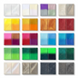 Close-up photo of various FIMO Effect polymer clay bars in assorted dynamic colors and textures against a pure white background.