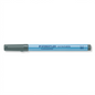 A clean, center-focused product photograph of a whole blue STAEDTLER Lumocolor whiteboard marker, shown horizontally.