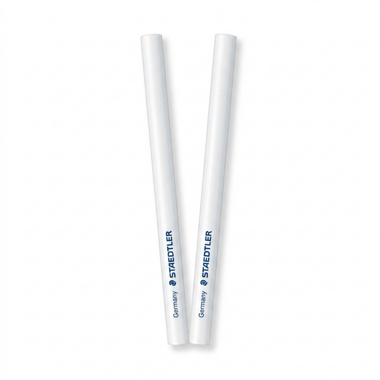 A close-up photograph of two STAEDTLER Mars plastic refill erasers from the Z2PHCUMD17UHXL3FB28Z product, with their exact branding and details visible.
