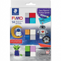 High-resolution hero shot of the STAEDTLER FIMO kids 'Space Adventure' modeling clay set, perfectly centered against a pure white background. The clean image shows the closed, detailed retail-ready package, preserving all original colors, graphic elements, and manufacturer markings including the 'STAEDTLER' and 'FIMO' logos. Sharp edges and a subtle, soft shadow provide a premium, e-commerce-ready presentation.