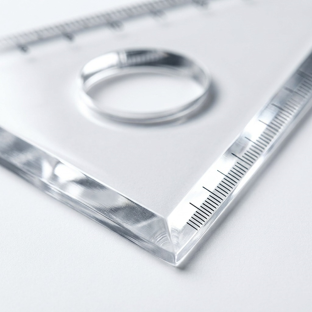 A detailed macro shot capturing the precise black millimeter and centimeter markings printed along the beveled ege