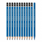Staedtler Mars Lumograph drawing pencils (12-pack) on a pure white background in a clean hero shot.