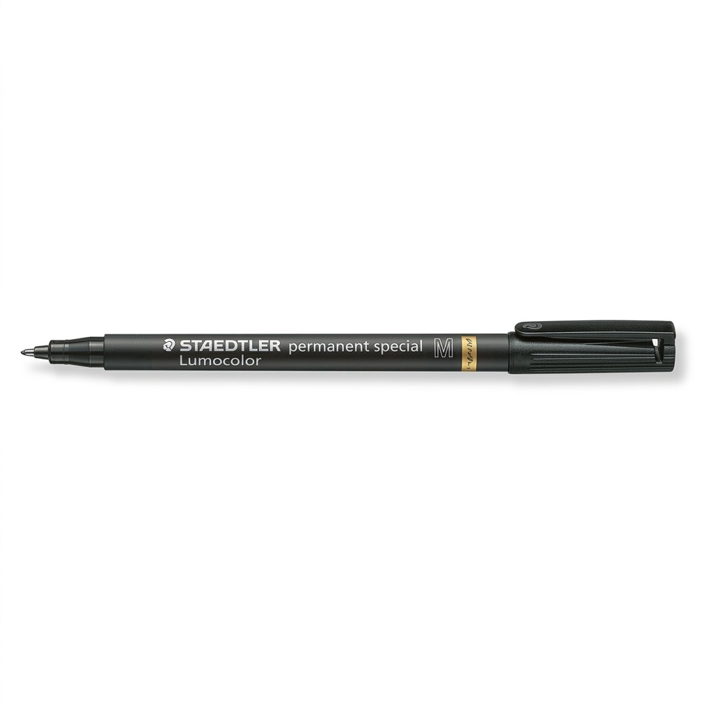 Pure high-resolution hero shot of the STAEDTLER Lumocolor permanent special marker.
