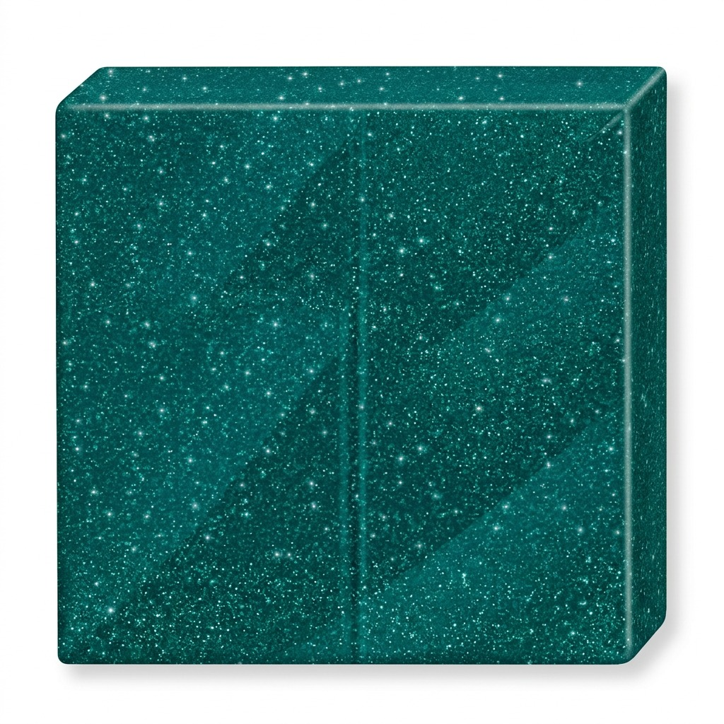 STAEDTLER Fimo Effect 8010-562 Galaxy Green 57g Modelling Clay block shown on a white background.