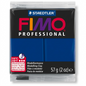 A high-resolution product shot of the STAEDTLER FIMO Professional Marine Blue modelling clay (57g).