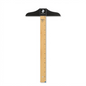 A high-resolution, pure white background product shot of the 24-inch STAEDTLER Mars T-square with a wood body and black head.
