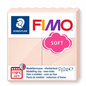 Pure hero shot of STAEDTLER Fimo Soft Pale Pink modelling clay, 57g (2 oz), on white background.