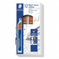 A crisp, high-resolution hero image of the white Staedtler 0.5mm 2H lead tube for Mars micro carbon.