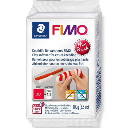 A crisp, high-resolution product shot of the STAEDTLER Fimo Mix Quick Kneading, with precise details on a clean white background.