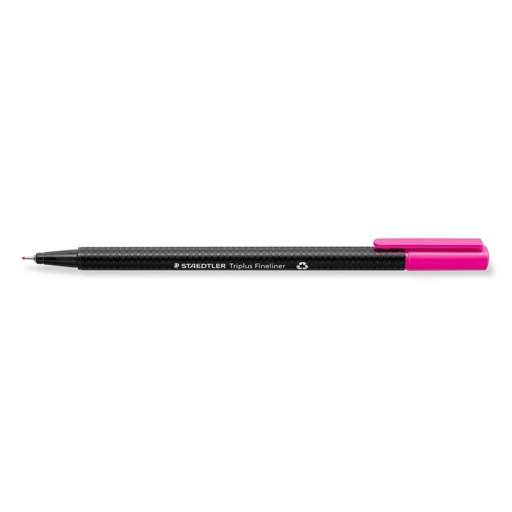 A pure hero shot of the STAEDTLER STAEDTLER 1.250.5, centered, with magenta ink drawing and cap.