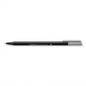 Pure high-resolution hero shot of a single black Staedtler Triplus Fineliner on a white background.