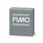 Hero shot: centered, high-resolution photo of one 57g STAEDTLER Fimo Professional Dolphin Grey clay block on white.
