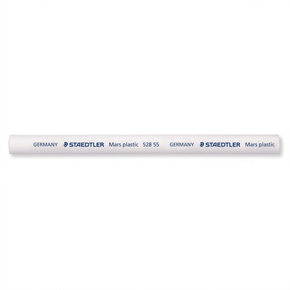 High-resolution hero shot of the STAEDTLER 528-55-02 white eraser core refill, centered on white background.