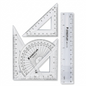 A high-resolution, pure white background product image of the STAEDTLER multi-piece math set.