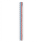 A clean, high-resolution product shot of the STAEDTLER triangular scale rule, isolated on a pure white background.