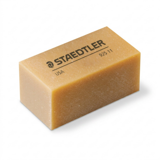 A high-resolution, centered view of the STAEDTLER Mars 925 11 natural rubber eraser.