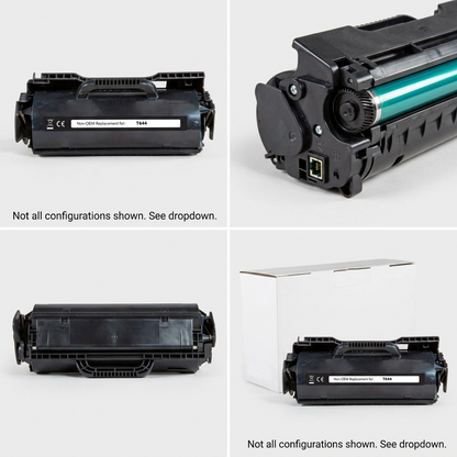 PDP matrix showing the Static Control T644-32K imaging drum and toner cartridge pack at different angles for configuration details.