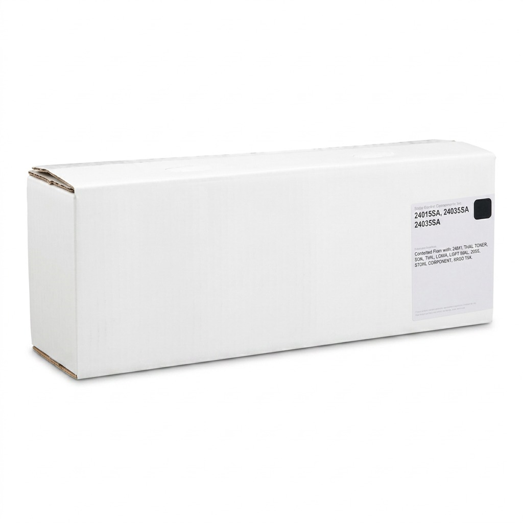 High-resolution hero shot of the white laser toner box with a product label on a white background.