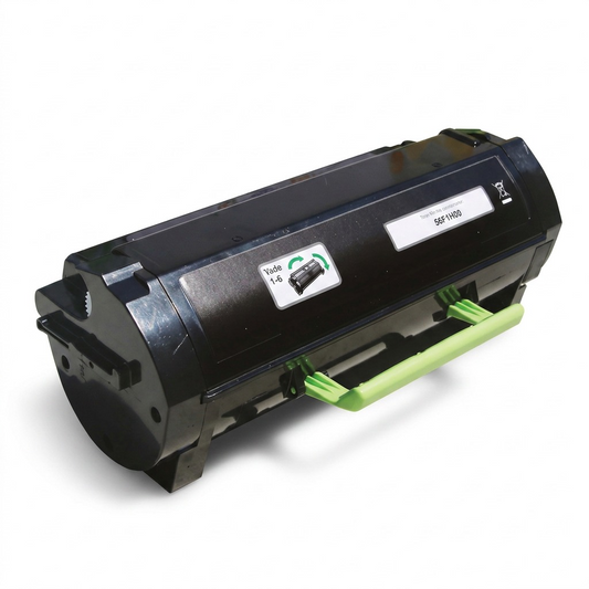 A clean, high-resolution product shot of the black 56F1H00 laser printer toner cartridge, isolated on a white background.