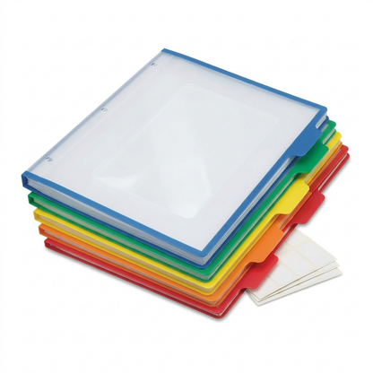 Pure white hero shot of Avery UltraLast 5-tab multicolour dividers (MPN: 24900).