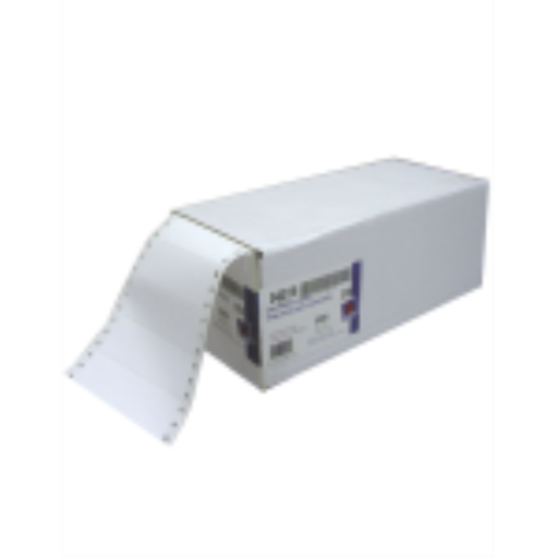 DOT MATRIX PRINTER LABELS, 4" X 17/16", PERMANENT, WHI