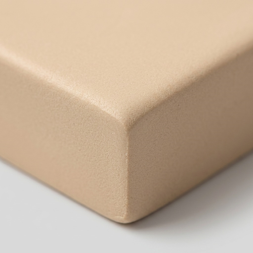 Macro image showing the smooth, workable matte texture of STAEDTLER Fimo Soft Sahara clay.