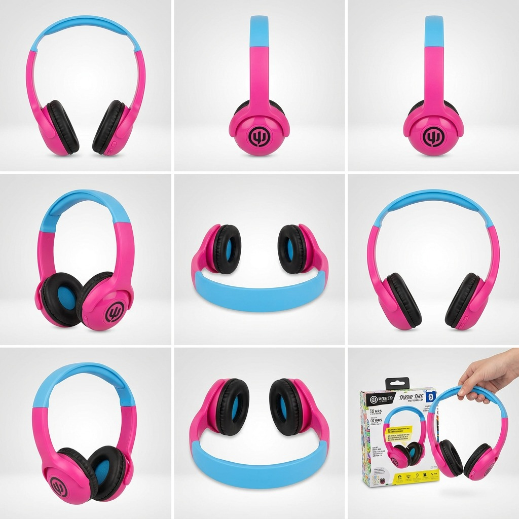 ~ WICKED AUDIO TRICKY TIKE VARIANT MATRIX - CANDY PINK / SKY BLUE