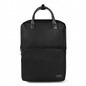 Bugatti Contrast black pebble grain vegan leather backpack for 15.6 inch laptops.