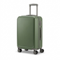 Bugatti Birmingham Carry-On in olive green hardshell with telescopic handle and spinner wheels.