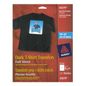 3279 DARK TSHIRT TRANSFER SHEETS, 8 1/2" X 11", 5 SHEETS/EN