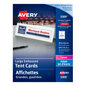 5309 OFFICE TENT CARDS, WHITE, 3 1/2" X 11", 50 SHEETS/BOX,