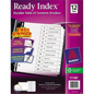 11140 READY INDEX TABLE OF CONTENTS DIVIDERS, 12 TAB, 1 SET,