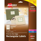 22823 PEARLIZED IVORY RECTANGLE LABELS, 3" X 3 3/4", 8 SHTS/