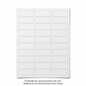 Avery Laser Waterproof Labels, 1" x 2?", Permanent, White, 10 sheets/env, 300 labels/env