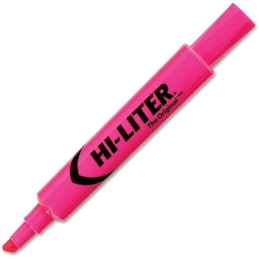 HILITER DESK STYLE, 12/BOX, FLUORESCENT PINK, INDIVID