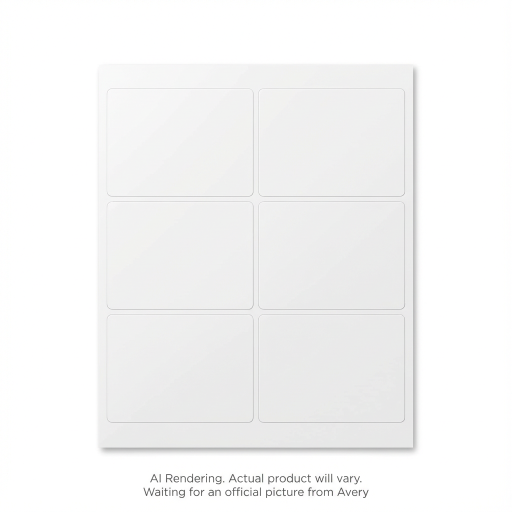 Avery Laser Waterproof Labels, 3?" x 4", Permanent, White, 10 sheets/env, 60 labels/env
