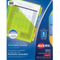 PLASTIC POCKET DIVIDERS, 5 TAB, 1 SET, MULTICOLOUR