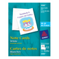 3268 NOTE CARD, 4 1/4" X 5 1/2", WHITE, 15 SHEETS/BOX, 30 CA