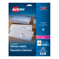 5262 WHITE, EASY PEEL, 4" X 1 1/3", PERMANENT,  25 SHEETS/EN