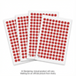 PAPER LABEL CC RND RED 192U4S