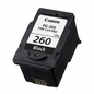Canon PG-260, black ink cartridge, genuine product.