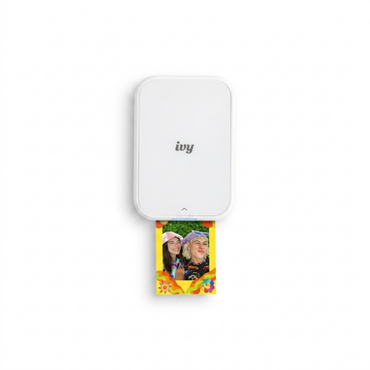 A high-resolution product photography of the Canon IVY 2 Mini Photo Printer.
