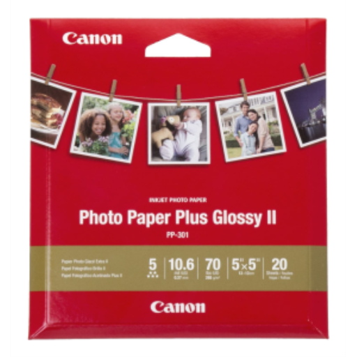 PP-301 5" x 5" Photo Paper Plus Glossy (20 sheets/pkg)