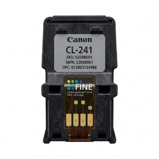 A high-resolution, centered view of the Canon CL-241 Color Ink Cartridge on white background.