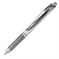 EnerGel Retractable Gel Roller, (0.7mm) Metal Tip, Grey Ink