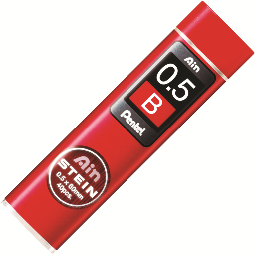 Ain Stein Lead Refill (0.5mm), B, 40 Leads per Tube