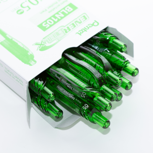 EnerGel-X Retractable Gel Roller, (0.5mm) Needle Tip, Lime Green Ink